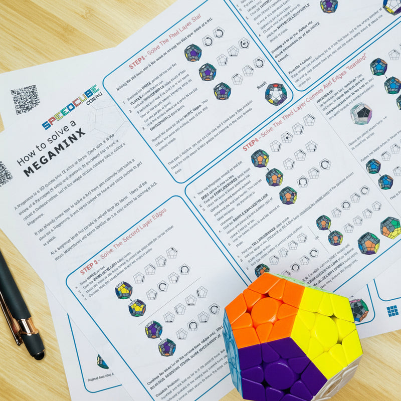 How To Solve a MEGAMINX Beginners Guide PDF DOWNLOAD